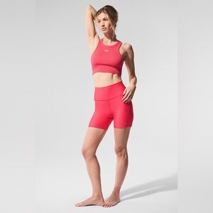 Alo 5" Airlift Energy Short in Candy Red